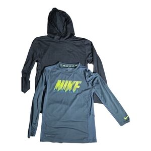 Nike Gray and Dark Gray Performance Sweatshirts